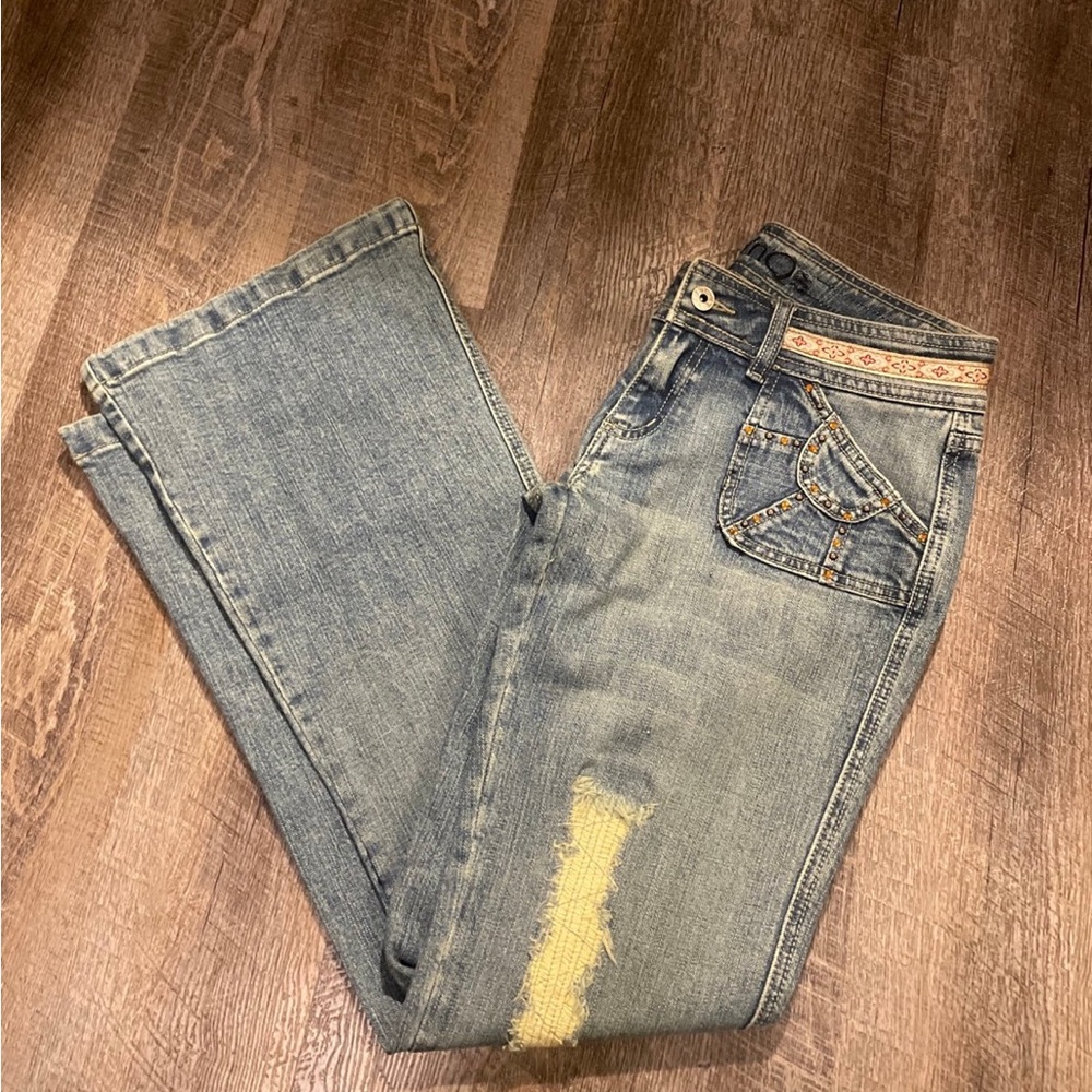 Y2K YnQ Classic Denim Straight Leg Jeans